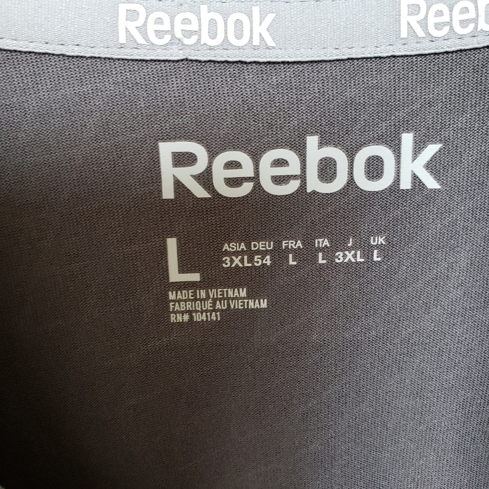 REEBOK Grey Pullover Zip Performance Jacket - Picture 3 of 6